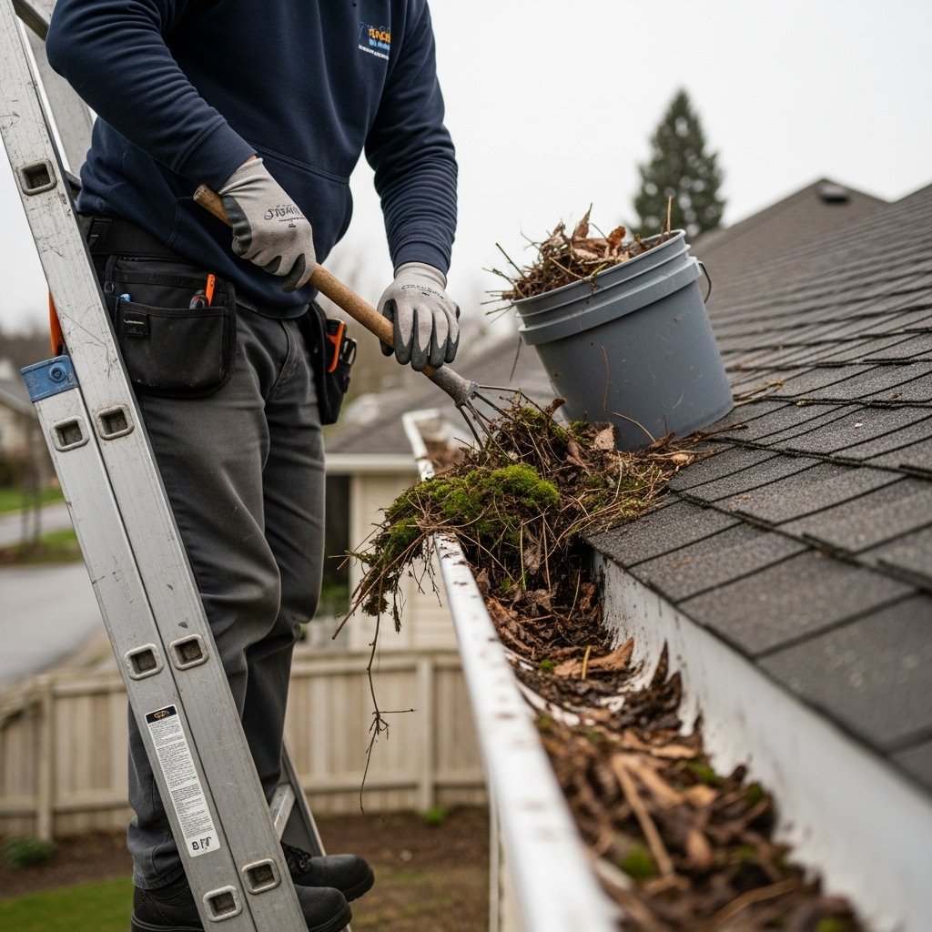 roof Gutter Cleaning and Clearance