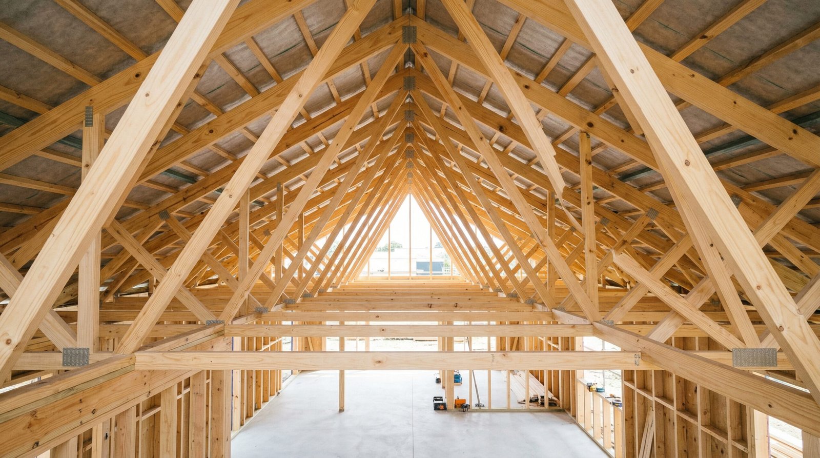 Sloped roofing system for homes