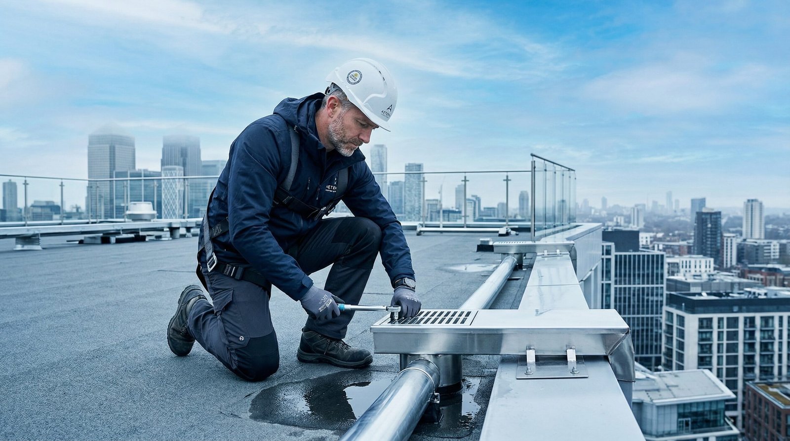 Flat roof maintenance and fixing