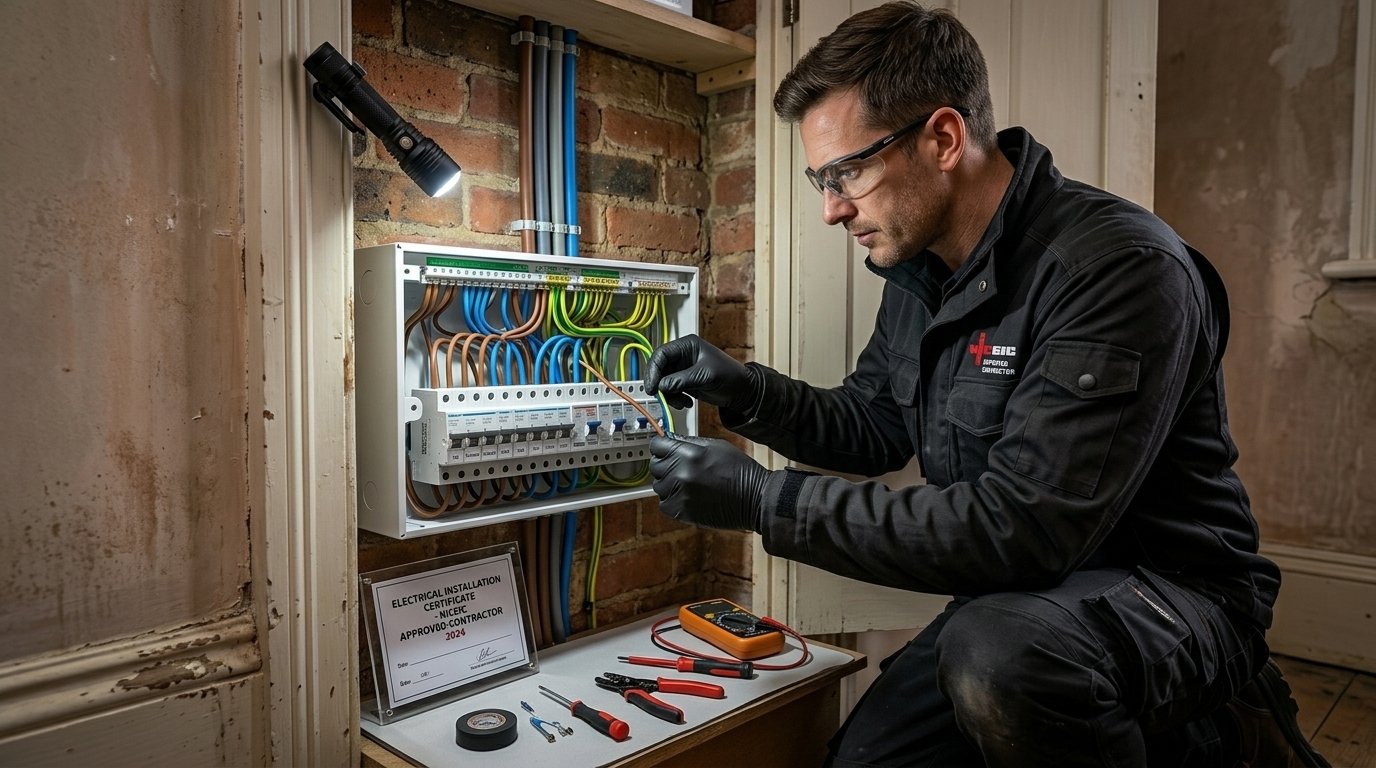 Warm white bathroom lighting setup