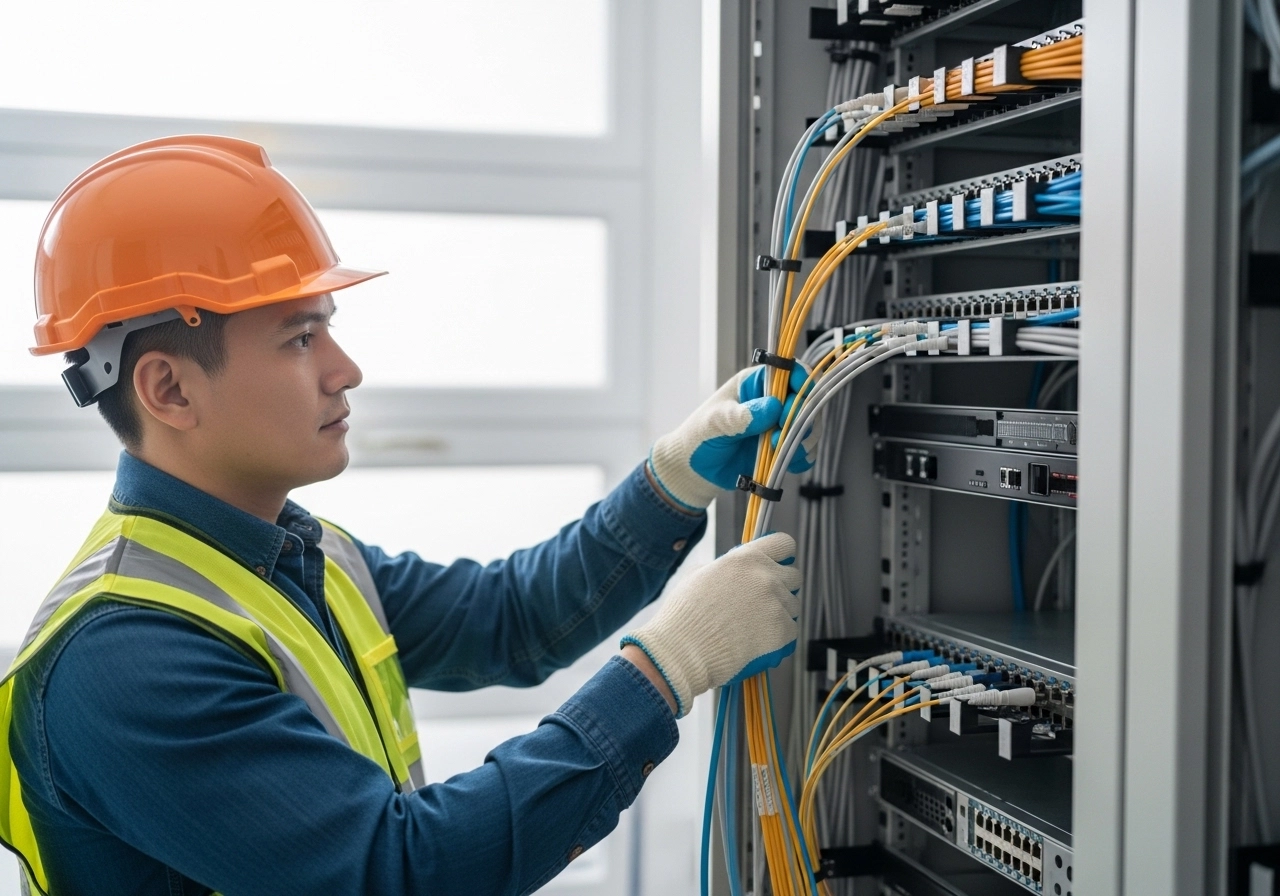 structured data cabling installation for home