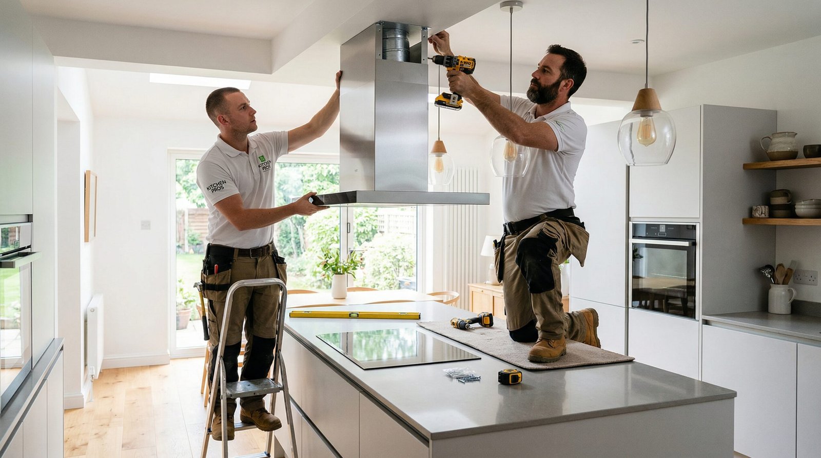 Safe installation of kitchen equipment
