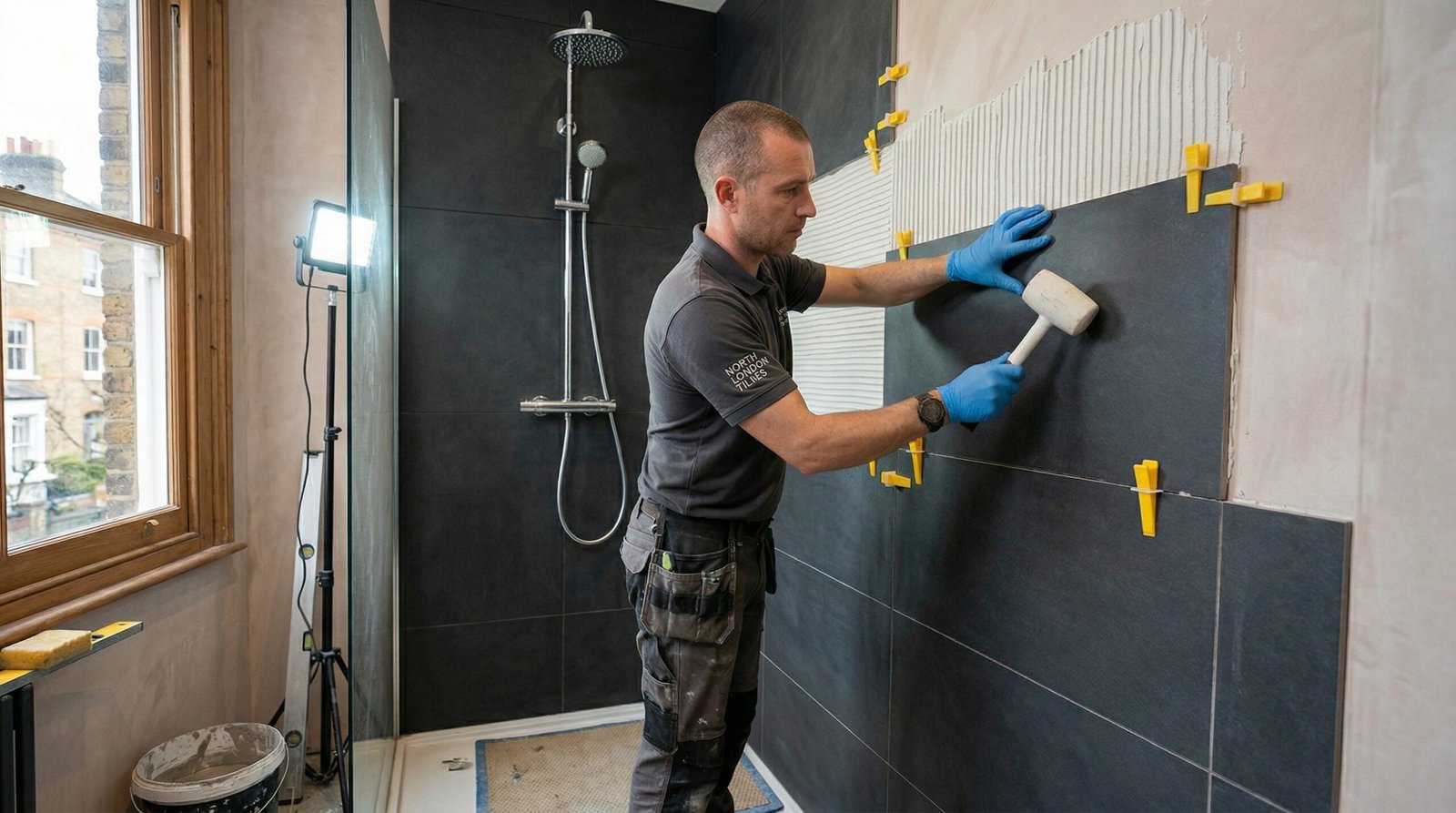 Professional shower installer