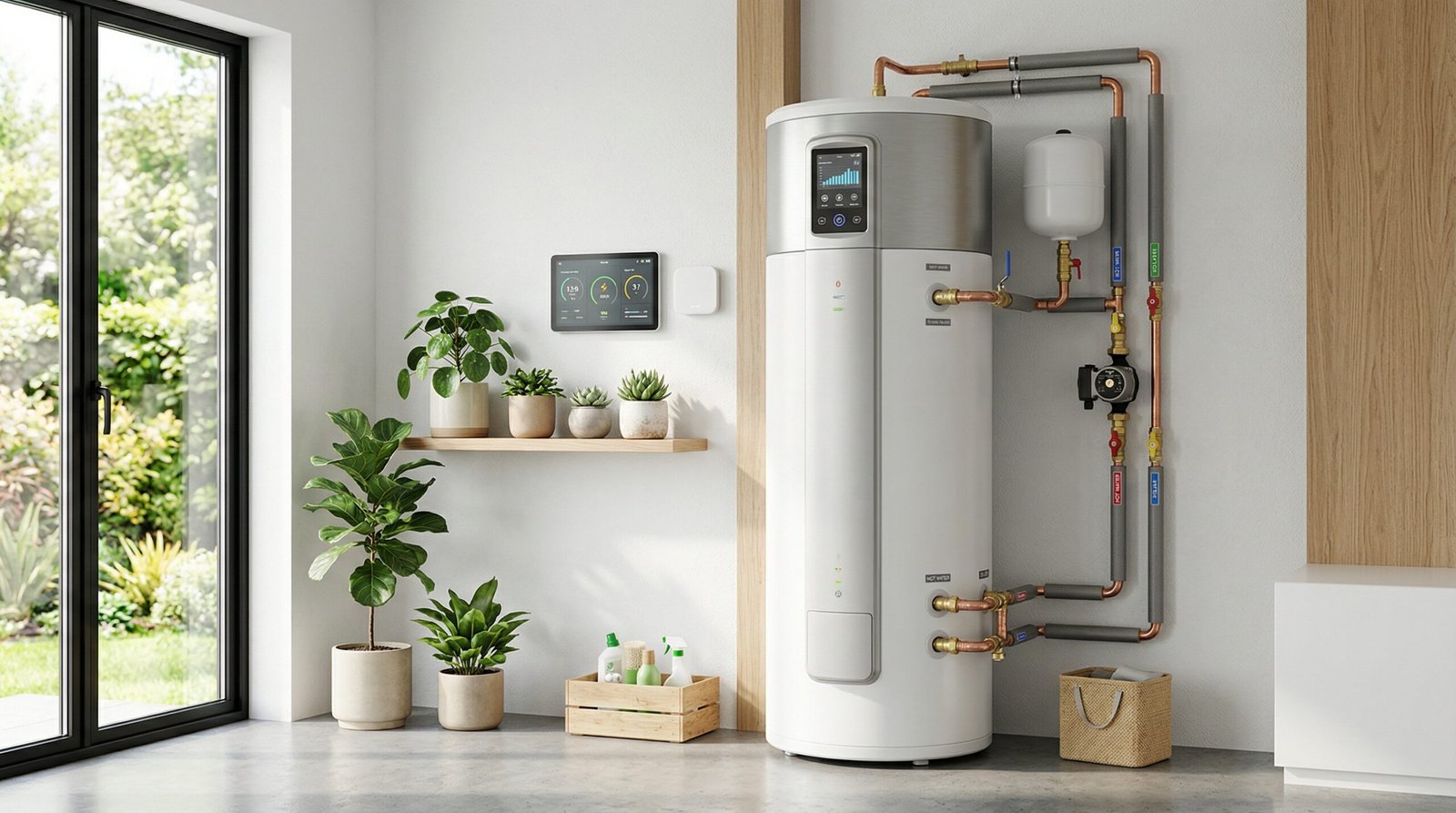 Residential hot water cylinder installation