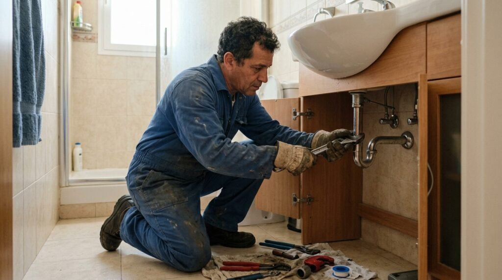 bathroom plumbing