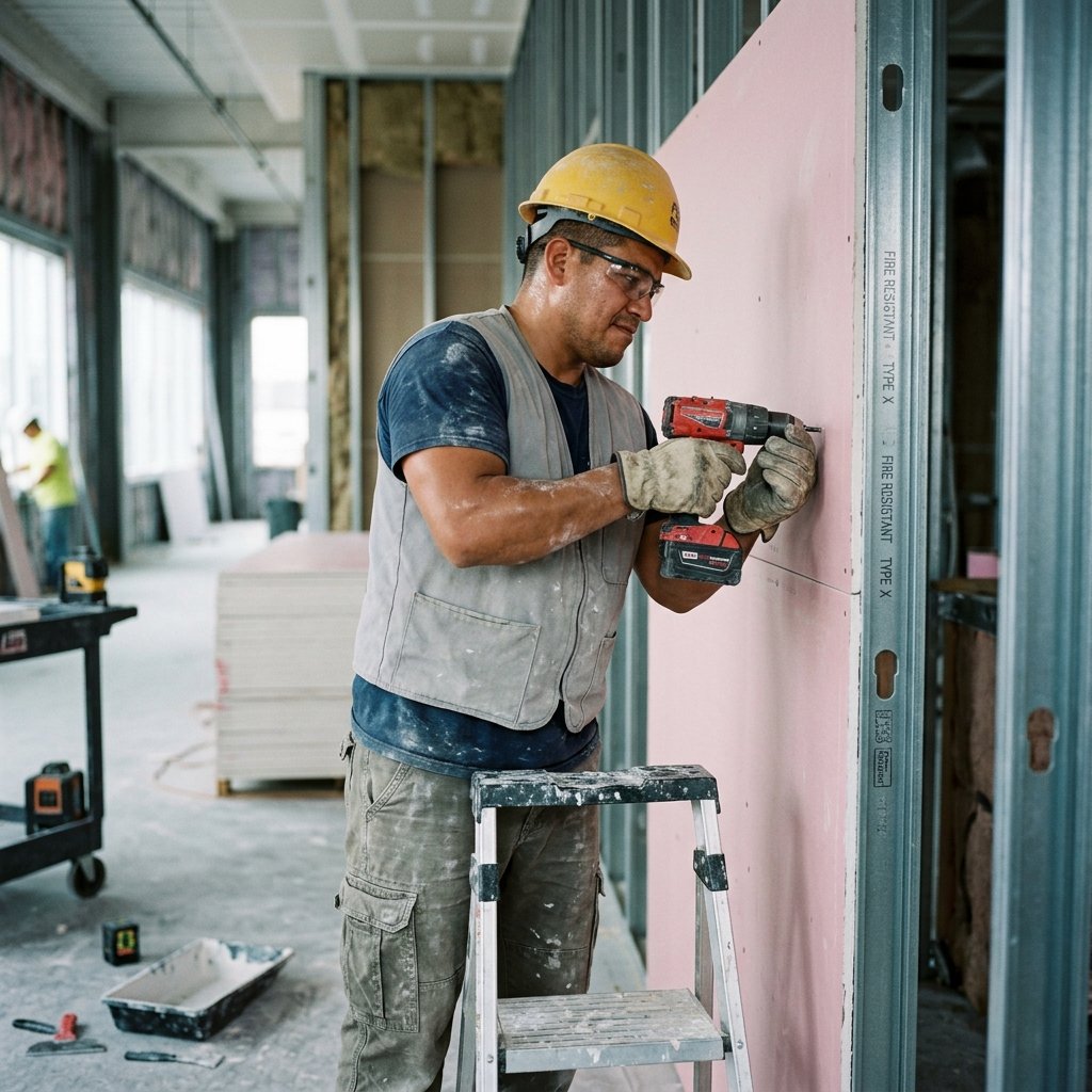 Fire Rated Drywall Installation