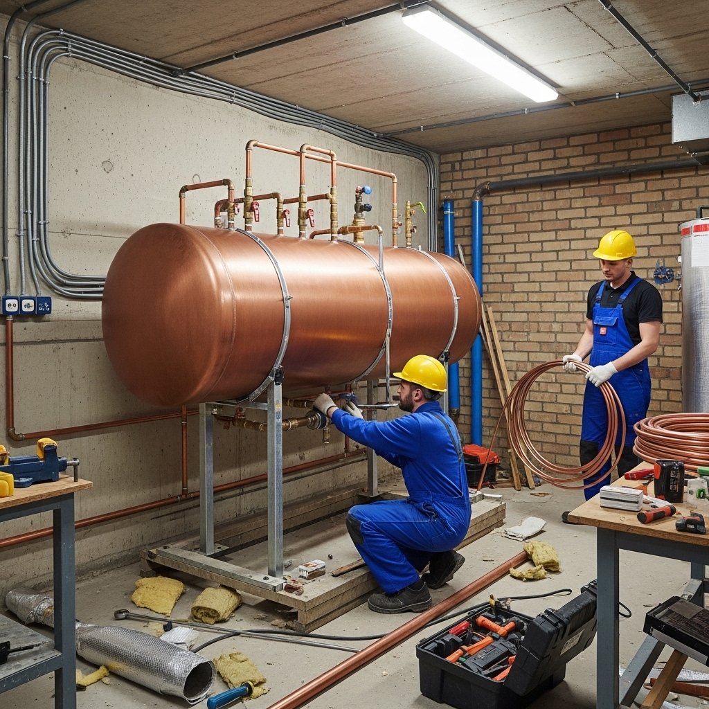 Vented Hot Water Cylinder Installation