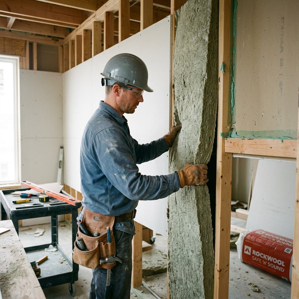 Party Wall Soundproofing worker install this