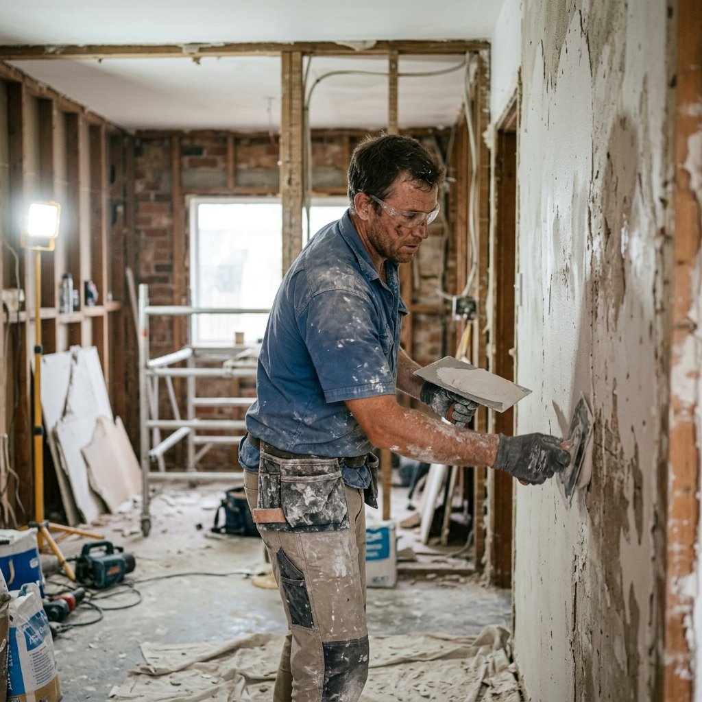 Replastering After Renovation & Strip-Out