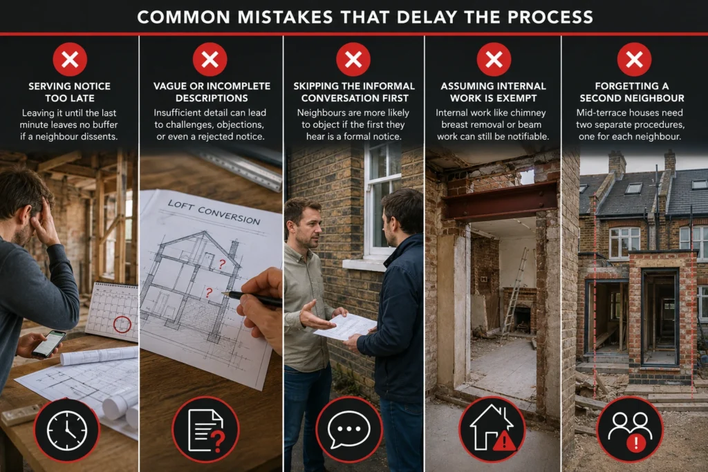Common delays in construction notices