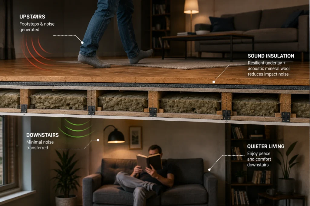 Soundproofing Floors Between Flats or Levels