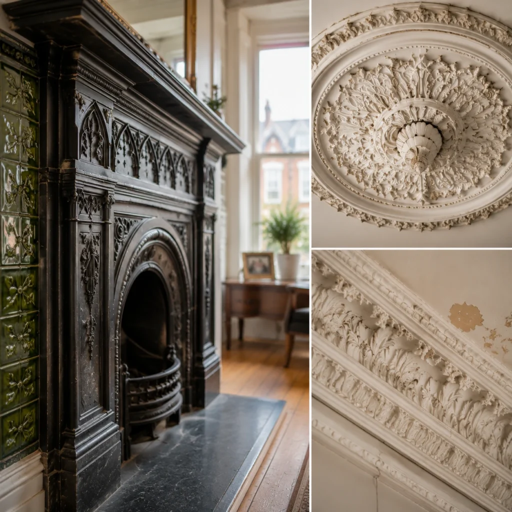Why Victorian Fireplaces and Coving Matter in Period Properties