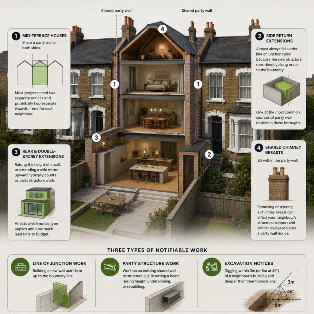 Party Wall Rules for Victorian Terraces